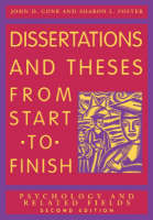 Dissertations and Theses from Start to Finish: Psychology and Related Fields
