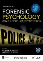 Forensic Psychology: Crime, Justice, Law, Interventions (PDF eBook)