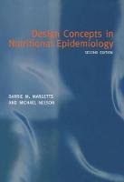 Design Concepts in Nutritional Epidemiology (ePub eBook)