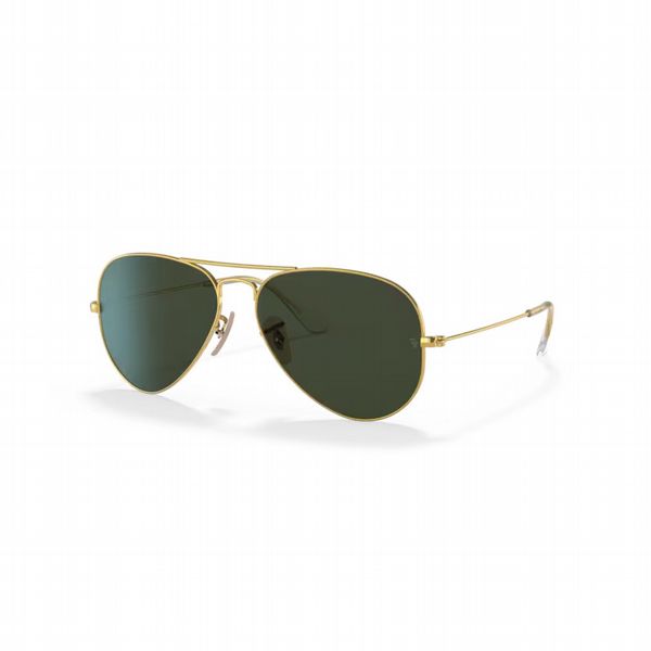 Rayban Aviator Large Metal Arista Gold With Green Lens